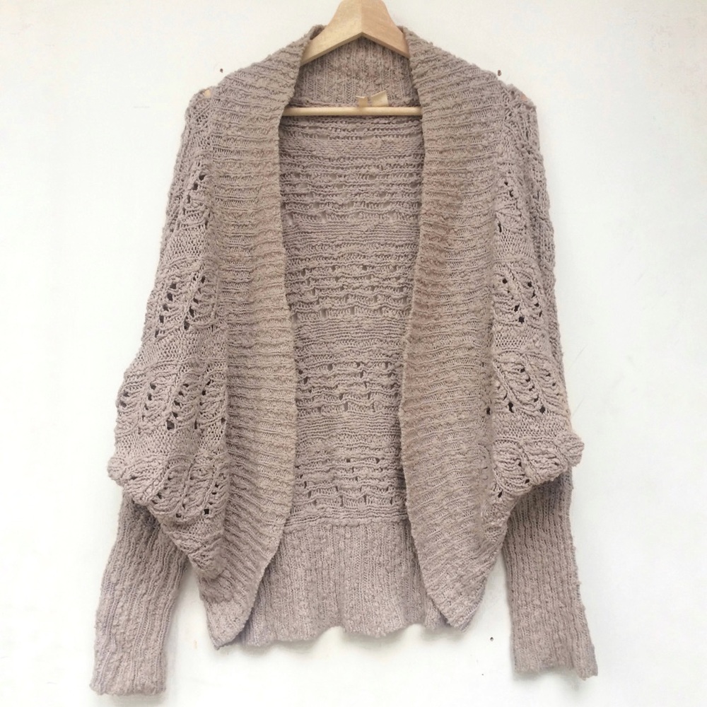 Lilac Cocoon Sweater, Oversized Knit, Super Soft!